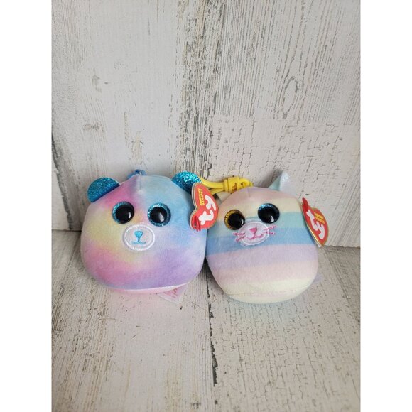 Ty beanie baby hope bear Heather cat plush keychain - Picture 3 of 8